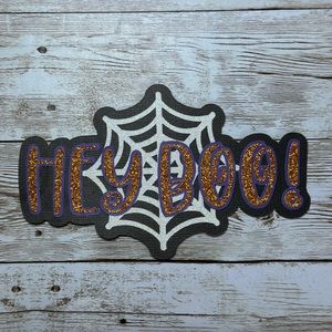 Hey Boo! Scrapbook Title